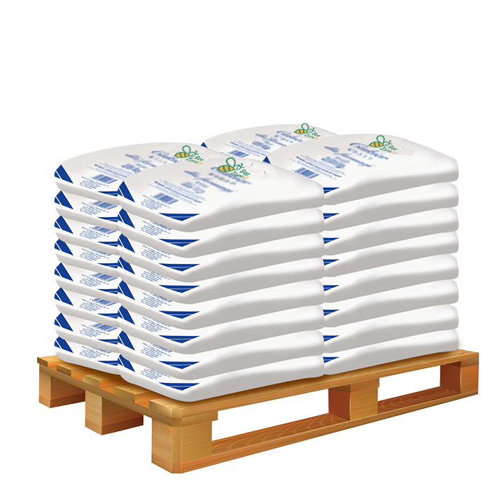 Krmný cukr krystal 25 kg pytel 800 kg paleta